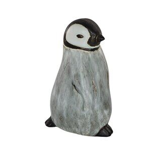 Signed AD Andersen Design Studio Pottery Baby Penguin Chick Bird Figurine